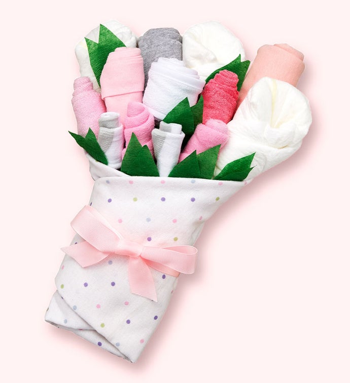 Baby Blossom® Pink Layette Bouquets